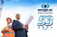 Senge-SC comemora 53 anos de compromisso com a engenharia catarinense