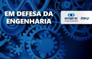 Senge-SC se manifesta em defesa das atribuições profissionais das engenharias e da agronomia nos atos de nomeação