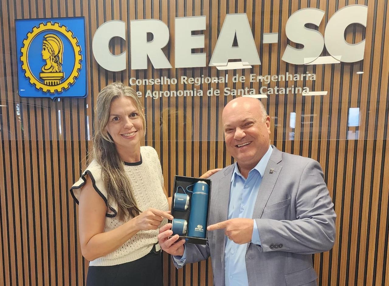 Presidente do Senge-SC visita Crea-SC para alinhar projetos em prol da engenharia catarinense